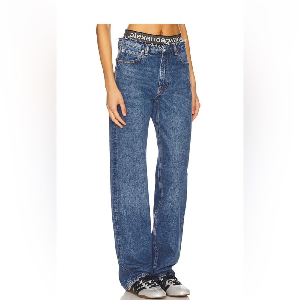 Alexander Wang Pre-styled Ez Jean With Sporty Undie in Vintage
Medium Indigo